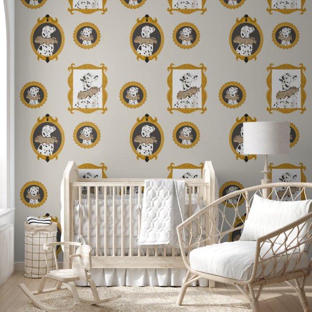 Dalmatian Portrait Vintage Wallpaper Wallpaper (Kids)
