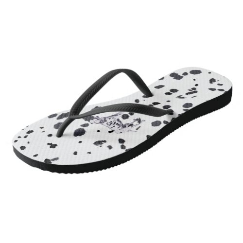 Dalmatian print  flip flops