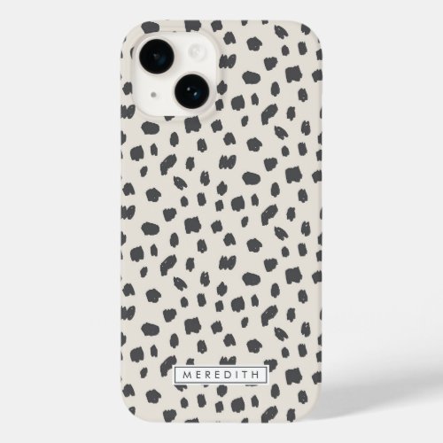 Dalmatian Print Name Case_Mate iPhone Case