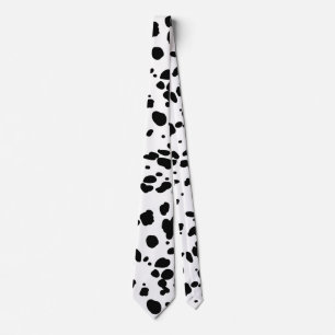 Dalmatian Print Neck Tie