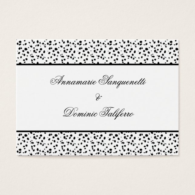 Dalmatian Print Save The Date (Front)