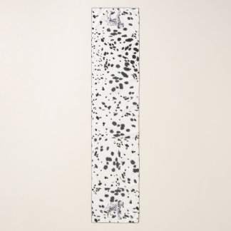 Dalmatian print scarf