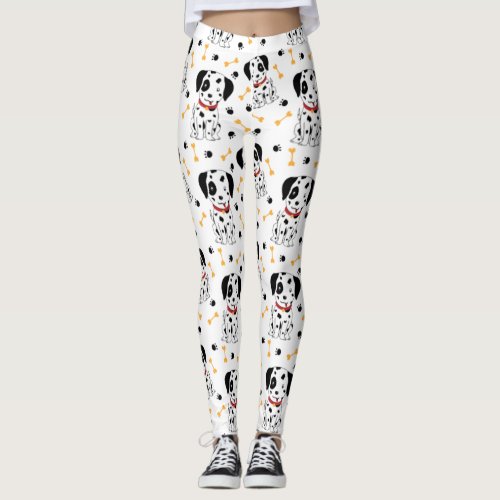 Dalmatian Puppies Leggings