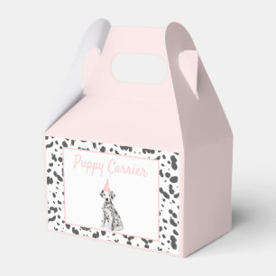 Dalmatian puppy adoption Birthday party carrier Favor Boxes