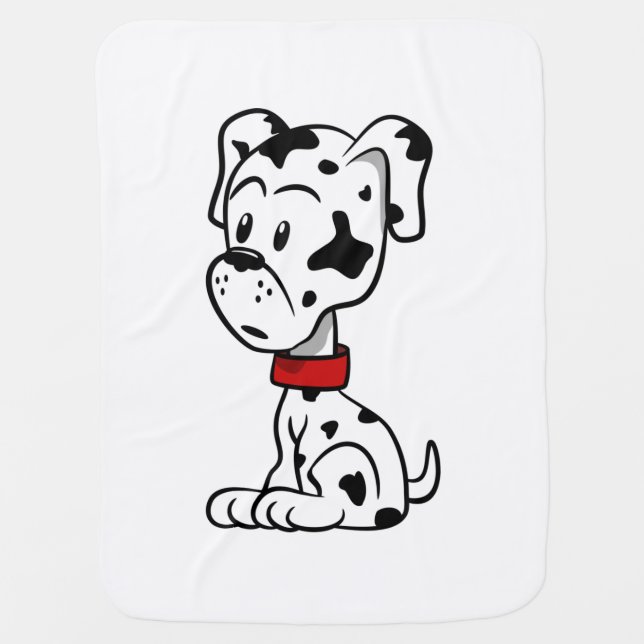 Dalmatian Puppy Baby Blanket (Front)