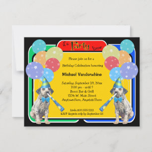 Dalmatian Puppy Birthday Barker Invitation