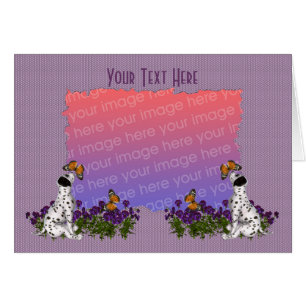 Dalmatian Puppy Butterflies Photo Cards