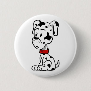 Dalmatian Puppy Button