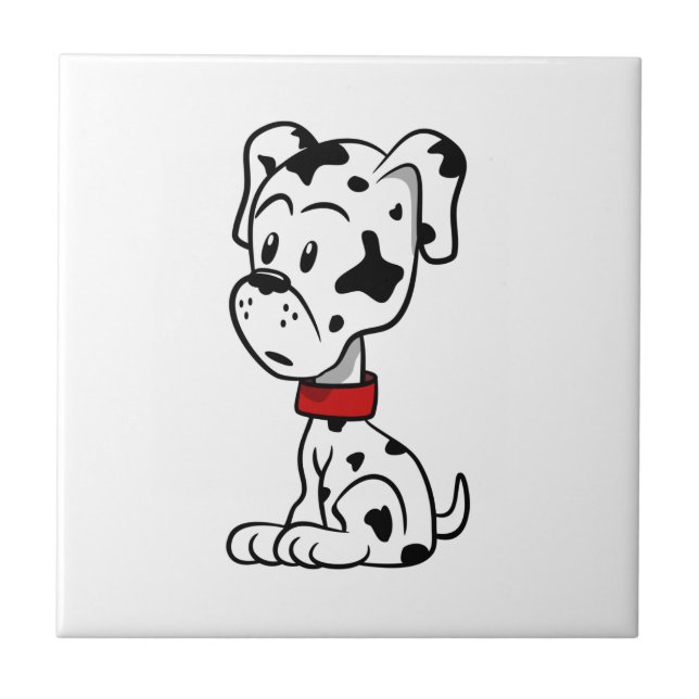 Dalmatian Puppy Ceramic Tile (Front)