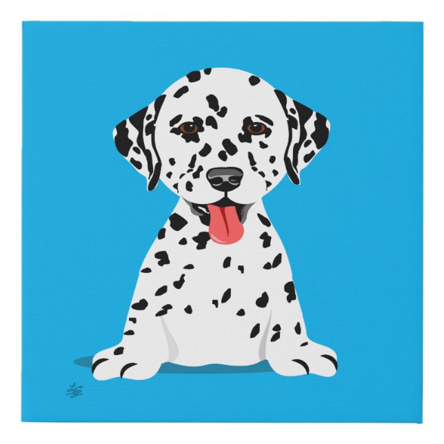 Dalmatian Puppy Childrens Wall Art (Front)