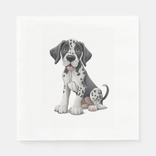 Dalmatian Puppy Dog Premium Scoop  Napkins
