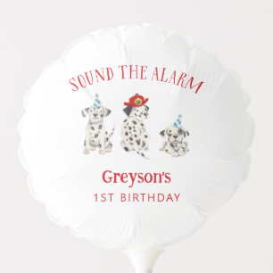 Dalmatian Puppy Firefighter Birthday Party Balloon