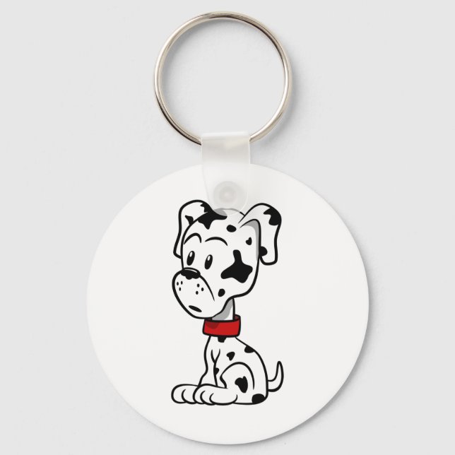 Dalmatian Puppy Keychain (Front)