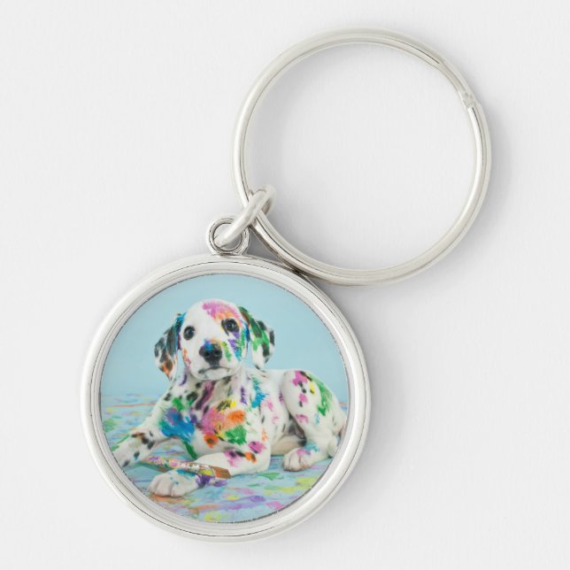 Dalmatian Puppy Keychain (Front)