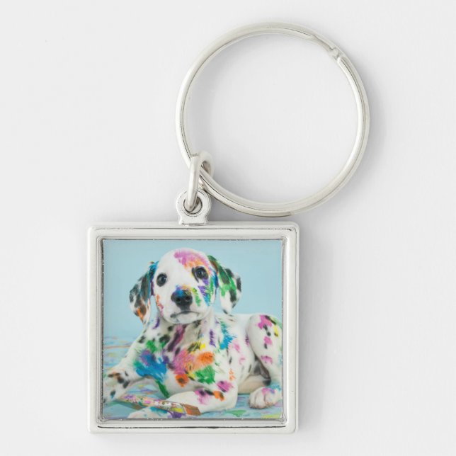 Dalmatian Puppy Keychain (Front)