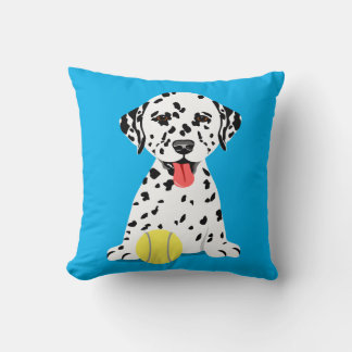 Dalmatian Puppy Kids Playroom Decor Throw Pillow