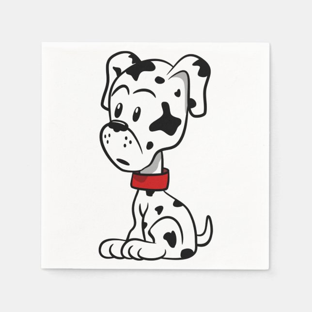 Dalmatian Puppy Napkins (Front)