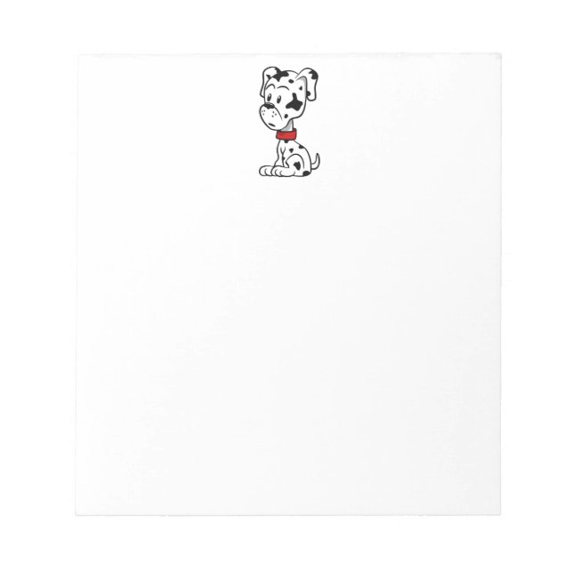 Dalmatian Puppy Notepad (Front)