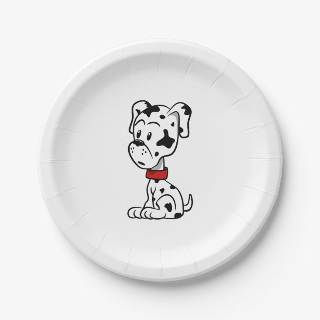Dalmatian Puppy Paper Plates (Front)