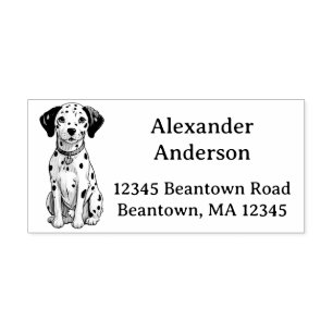 Dalmatian Puppy Personalize Rubber Stamp