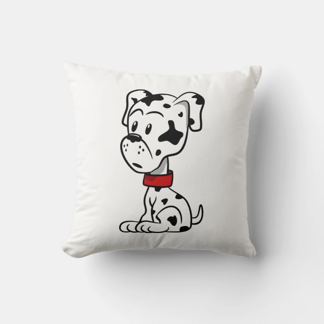 Dalmatian Puppy Throw Pillow (Front)