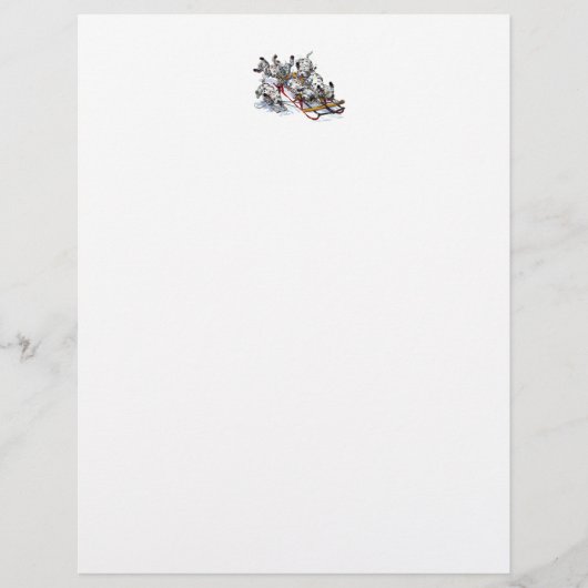 Dalmatian Pups Sledding (Front)