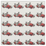 Dalmatian Pups with Fire Truck Fabric