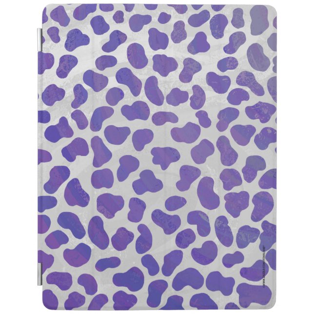 Dalmatian Purple and White Print iPad Smart Cover (Front)