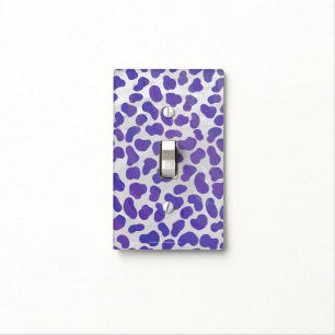 Dalmatian Purple and White Print Light Switch Cover