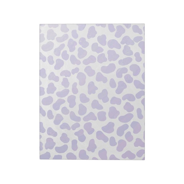 Dalmatian Purple and White Print Notepad (Rotated)