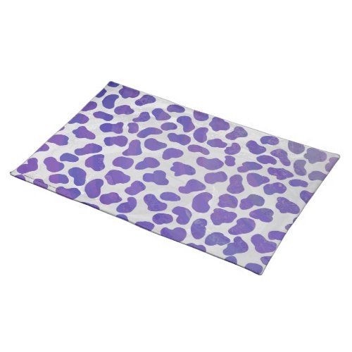 Dalmatian Purple and White Print Placemat