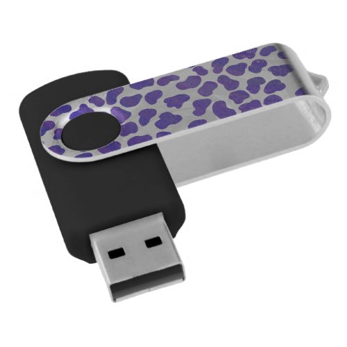 Dalmatian Purple and White Print USB Flash Drive