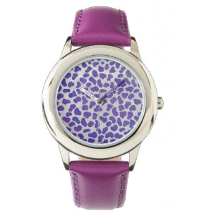 Dalmatian Purple and White Print Watch