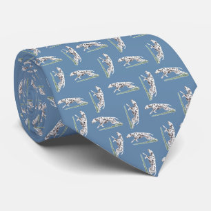 Dalmatian Running Dog art Neck Tie
