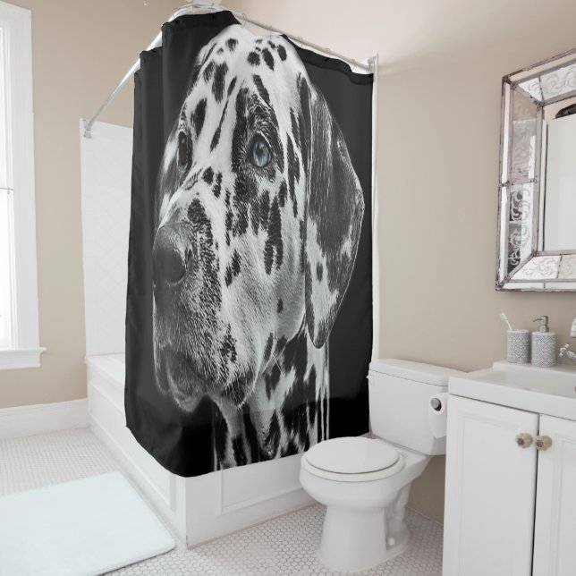 Dalmatian Shower Curtain (In Situ)