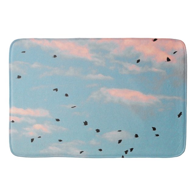 Dalmatian Sky Print Bath Mat (Front)