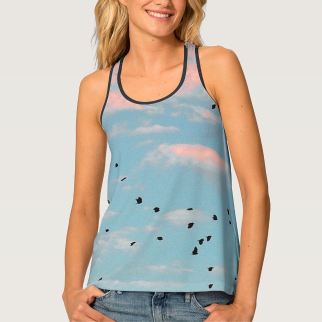 Dalmatian Sky Print Tank Top (Front)