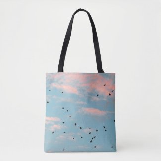 Dalmatian Sky Print Tote Bag