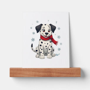Dalmatian Snowy Fun Picture Ledge