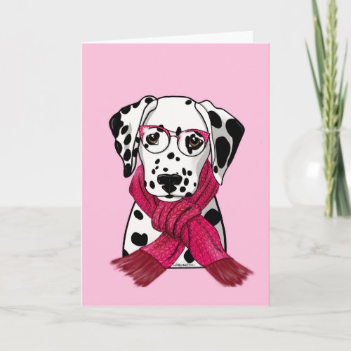 Dalmatian Snuggle Up Card