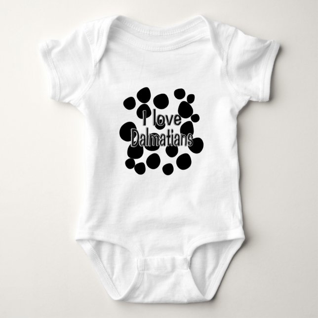 Dalmatian Spots Baby Bodysuit (Front)