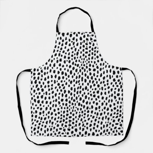 Dalmatian Spots blackwhite Apron