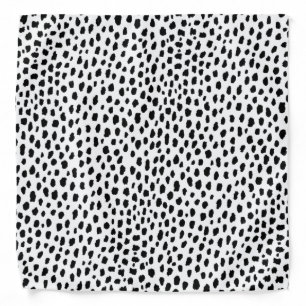 Dalmatian Spots (black/white) Bandana