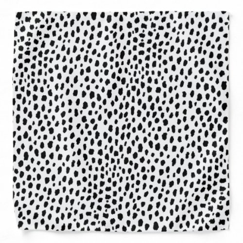 Dalmatian Spots blackwhite Bandana