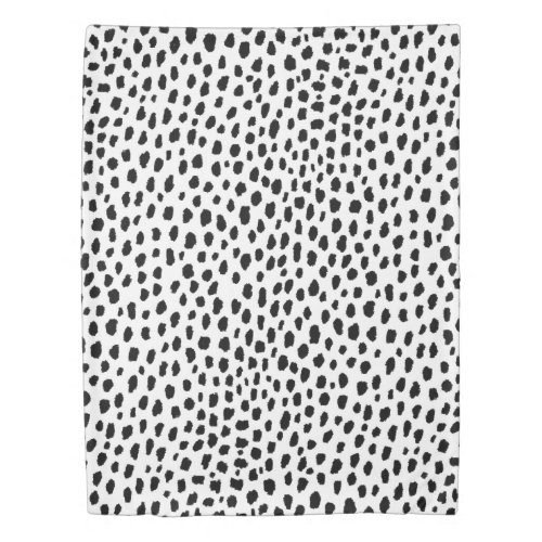 Dalmatian Spots blackwhite Duvet Cover