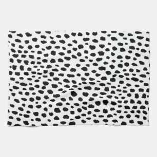 Dalmatian Spots (black/white) Kitchen Towel