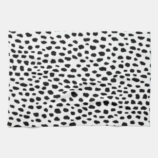 Dalmatian Spots (black/white) Kitchen Towel
