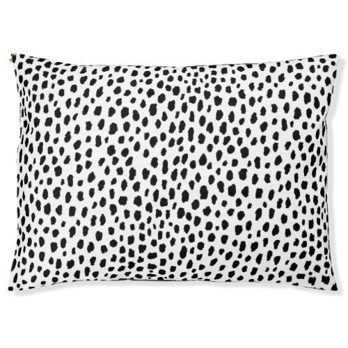 Dalmatian Spots blackwhite Pet Bed