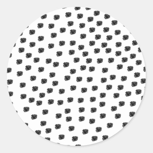 Dalmatian Spots Classic Round Sticker