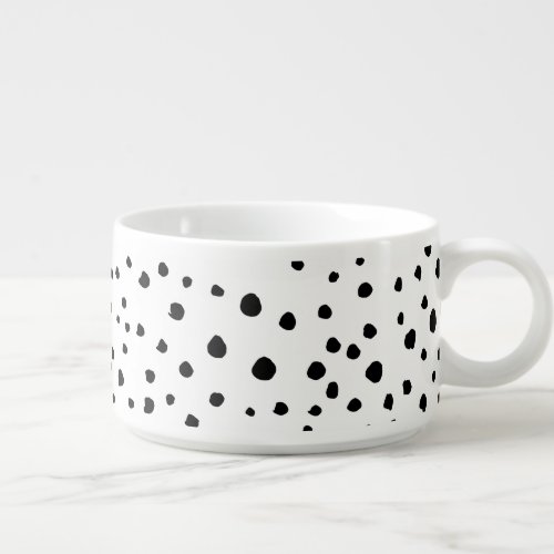 Dalmatian Spots Dalmatian Dots Black and White Bowl